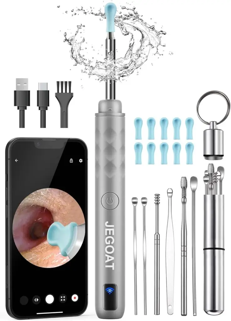 ear care, Ear wax removal tool with camera, ear cleaner with camera, 1296P HD ear scope, Earify ear cleaning kit, otoscope for iOS and Android, safe earwax removal, ear hygiene gadget, professional ear cleaner.